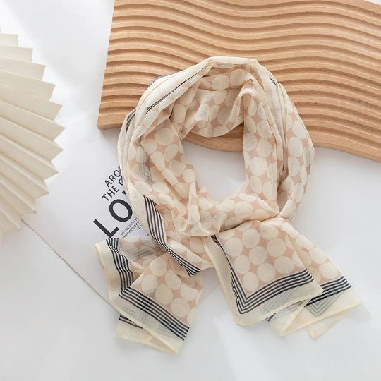Linework Long Art Scarf - Eastern Aura product image 57