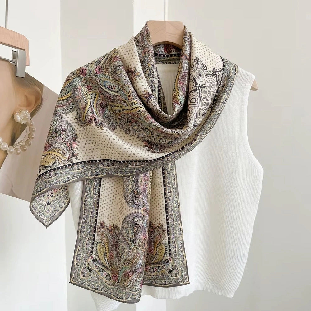 Linework Long Art Scarf - Eastern Aura product image 59