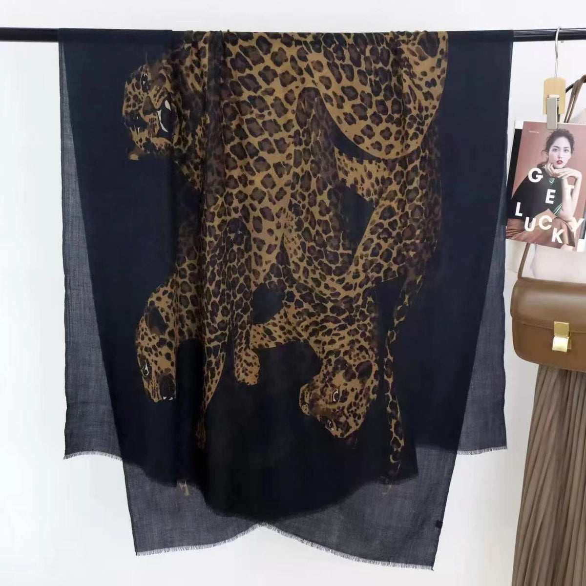 Leopard Print Soft-Woven Shawl - Eastern Aura product image 7