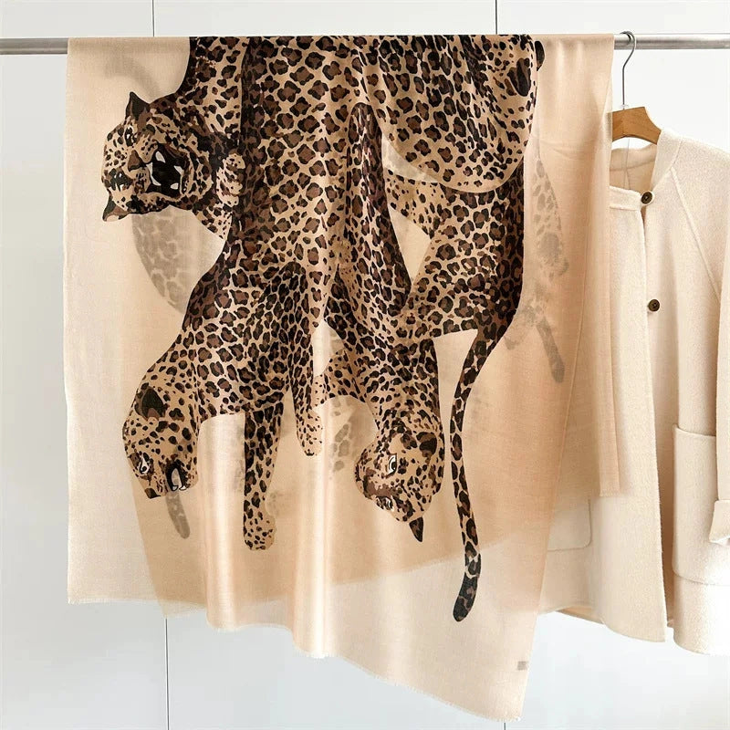 Leopard Print Soft-Woven Shawl - Eastern Aura product image 8