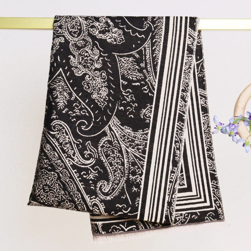 Double-Sided Soft-Woven Winter Shawl - Eastern Aura product image 16