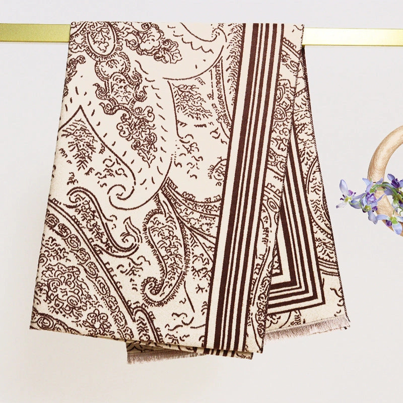 Double-Sided Soft-Woven Winter Shawl - Eastern Aura product image 17