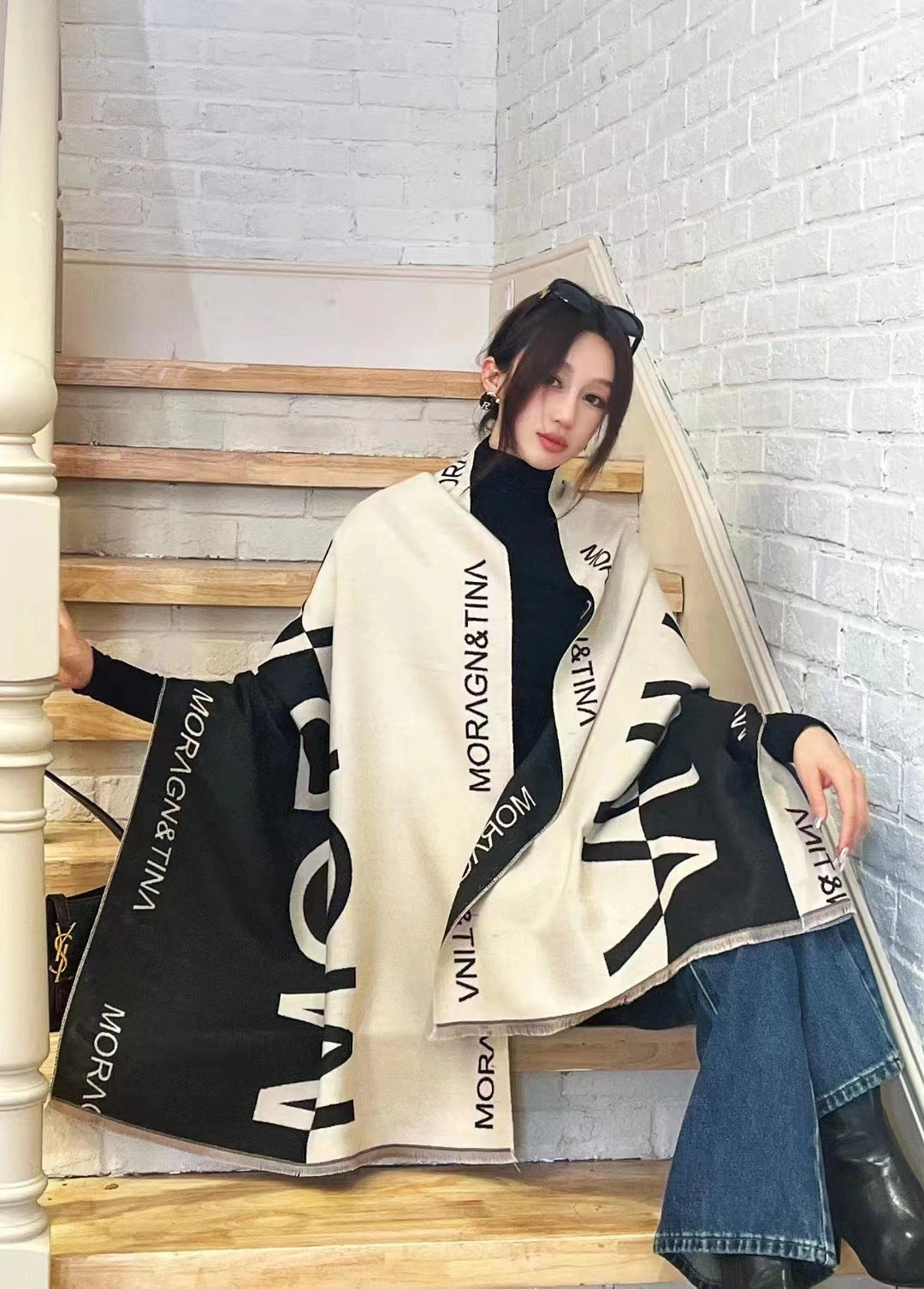 Double-Sided Soft-Woven Winter Shawl - Eastern Aura product image 21
