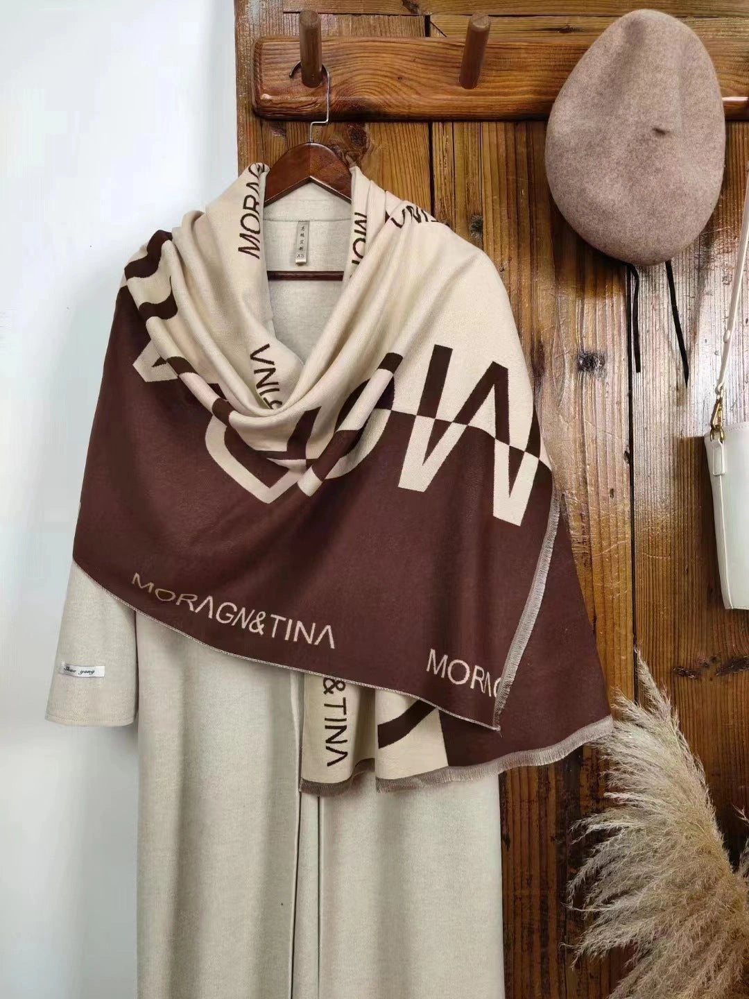 Double-Sided Soft-Woven Winter Shawl - Eastern Aura product image 22