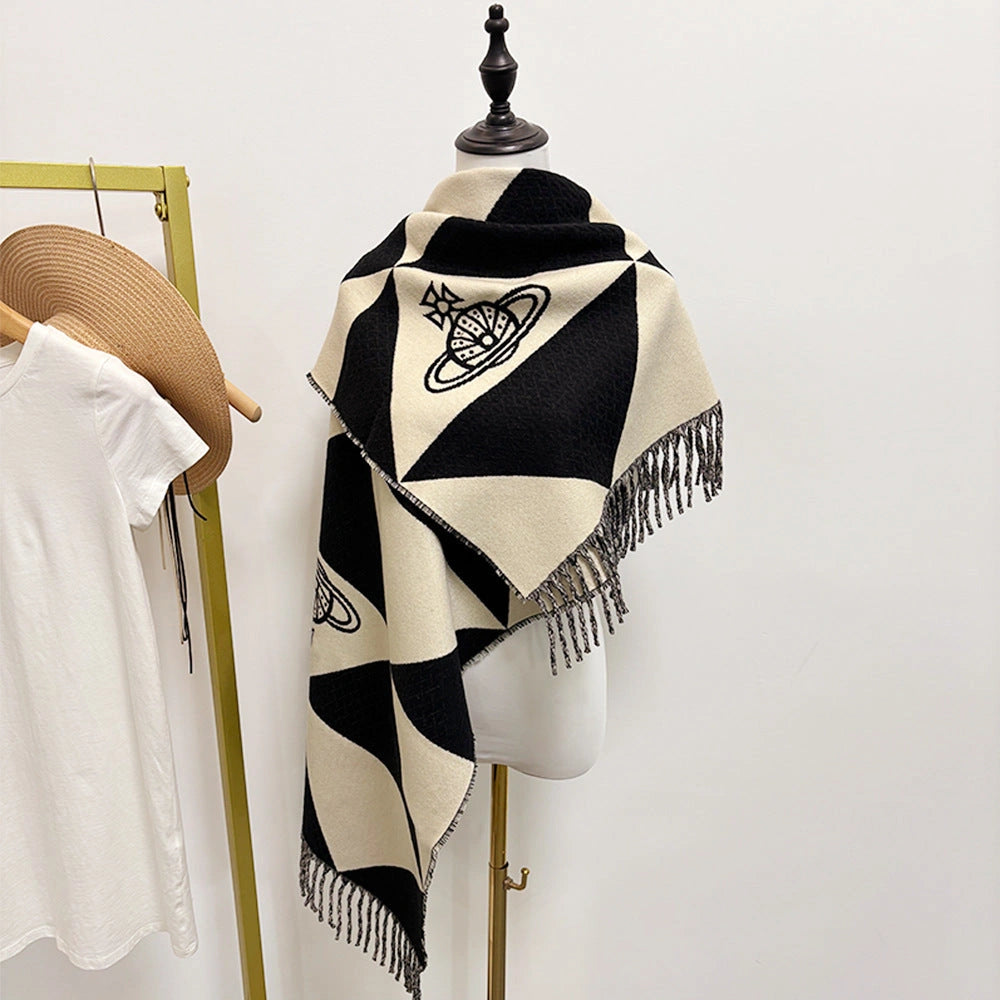 Celestial Motif Soft-Woven Shawl - Eastern Aura hero image 1