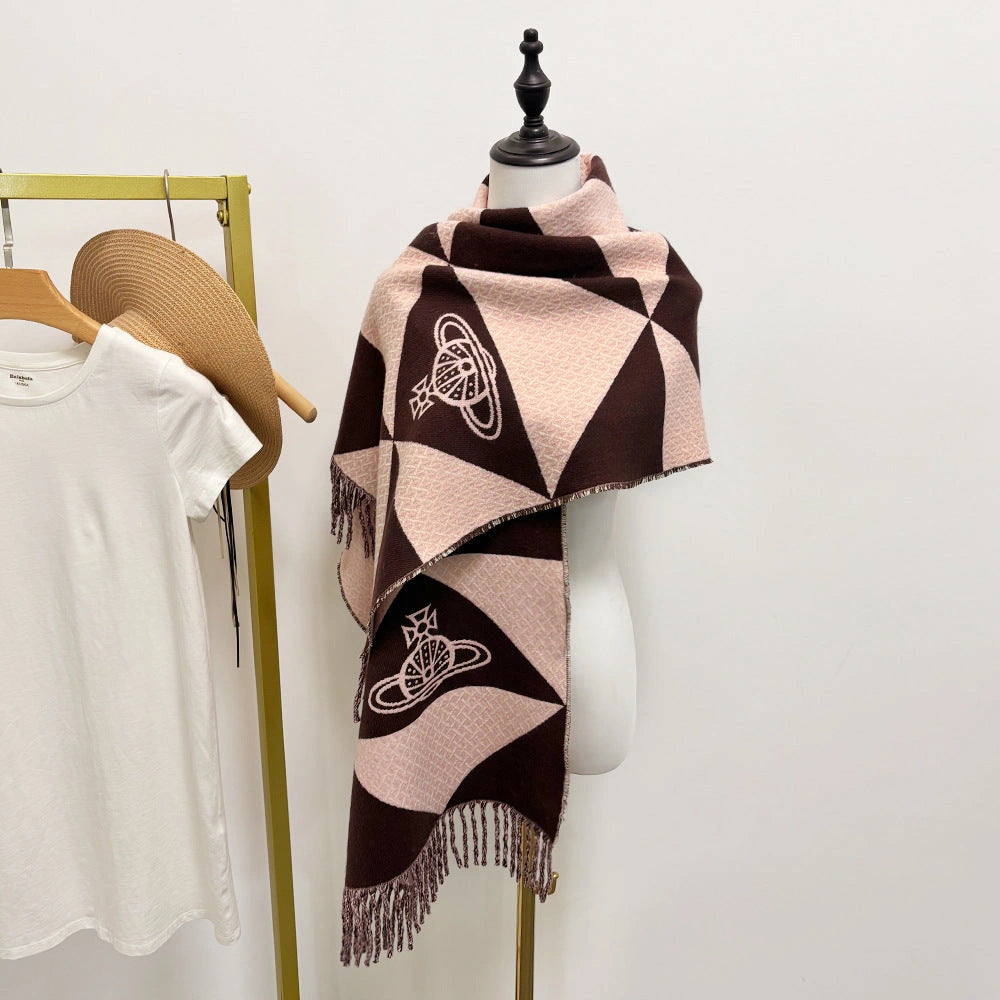 Celestial Motif Soft-Woven Shawl - Eastern Aura product image 11