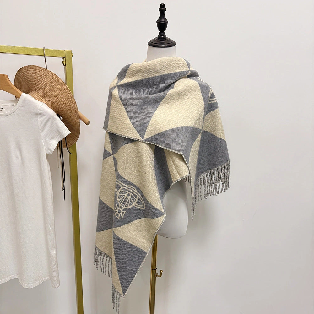 Celestial Motif Soft-Woven Shawl - Eastern Aura product image 13