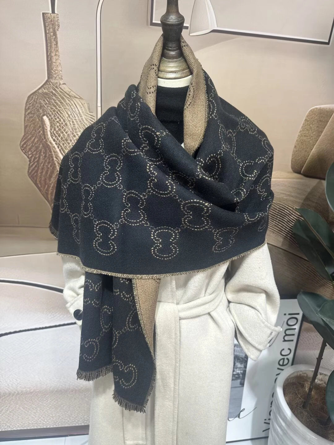 Celestial Motif Soft-Woven Shawl - Eastern Aura product image 17