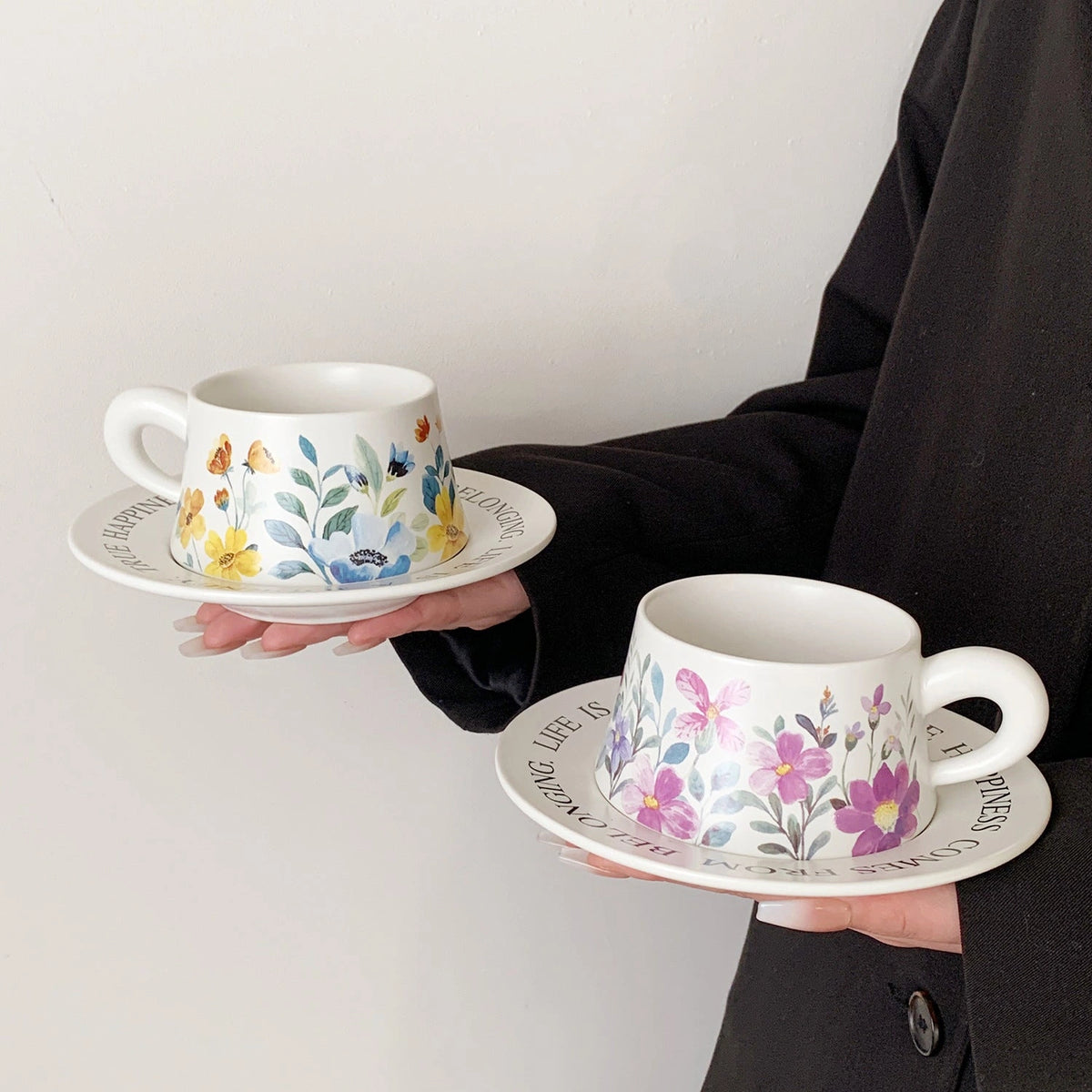 Narcissus Vintage Cup & Saucer - Eastern Aura detail image 2