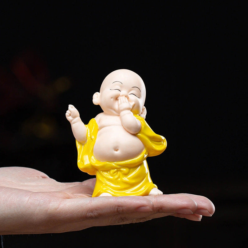 Laughing Buddha Ceramic Sculpture - Eastern Aura product image 4