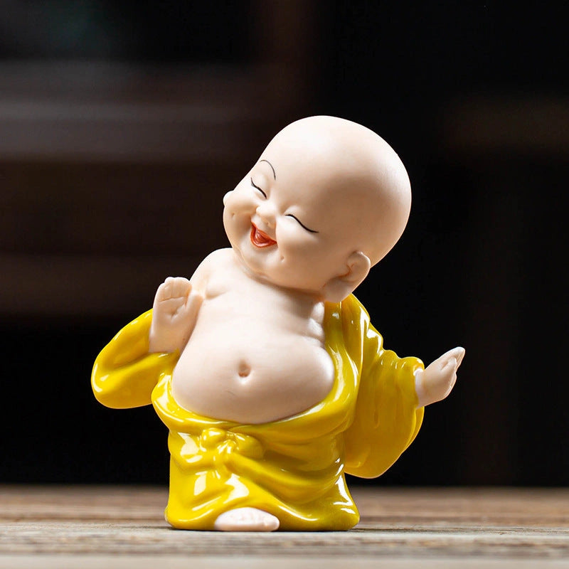 Laughing Buddha Ceramic Sculpture - Eastern Aura product image 7