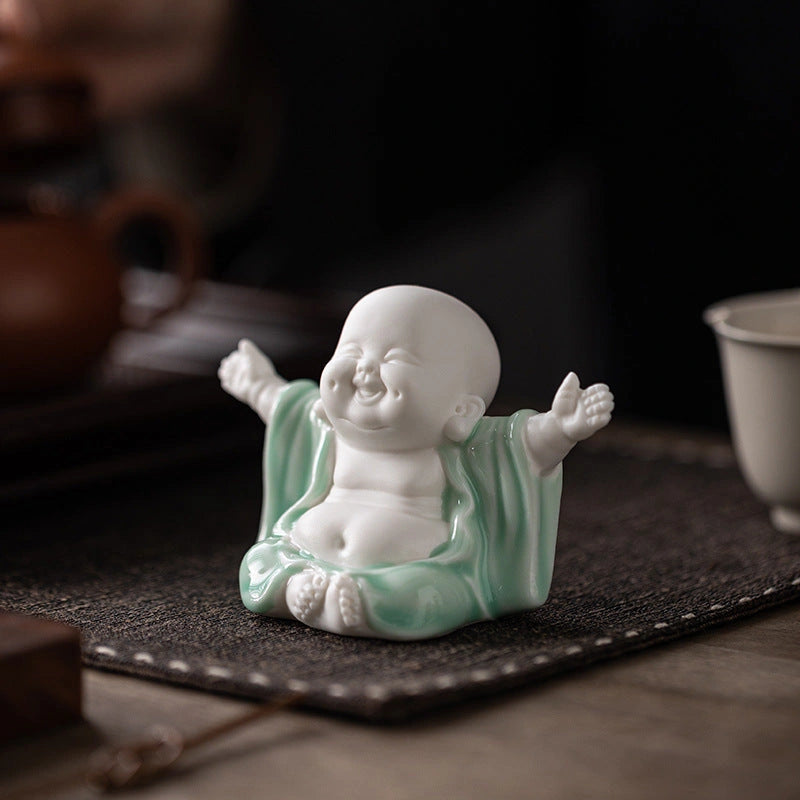 Joyful Maitreya Ceramic Sculpture - Eastern Aura product image 3