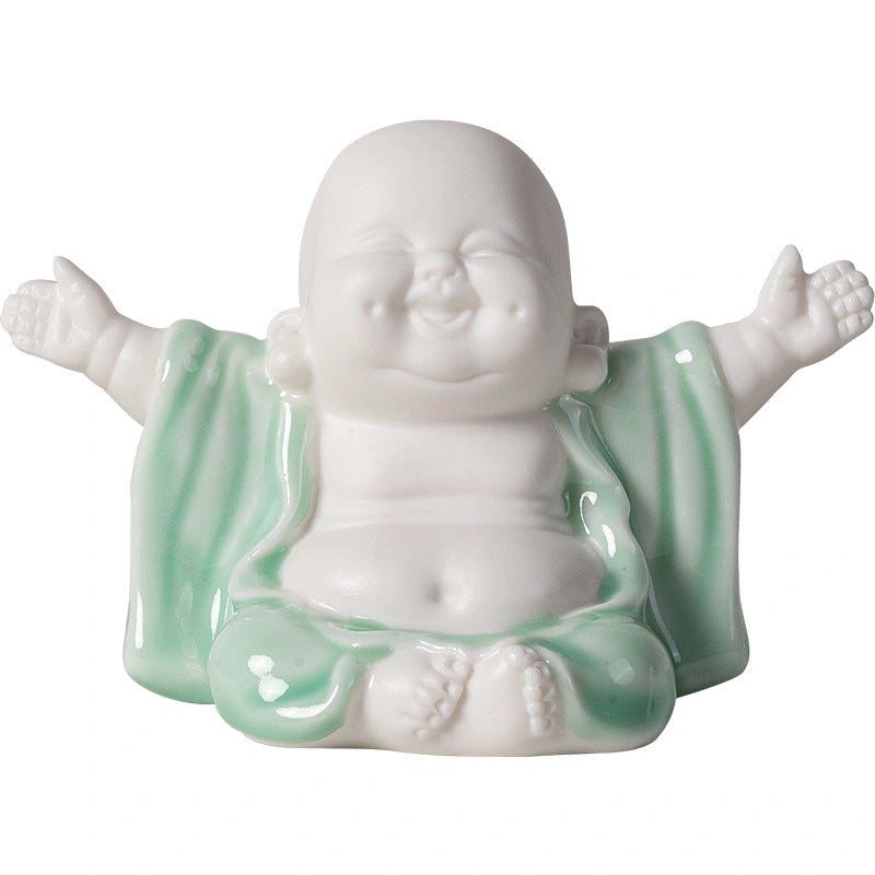Joyful Maitreya Ceramic Sculpture - Eastern Aura product image 5