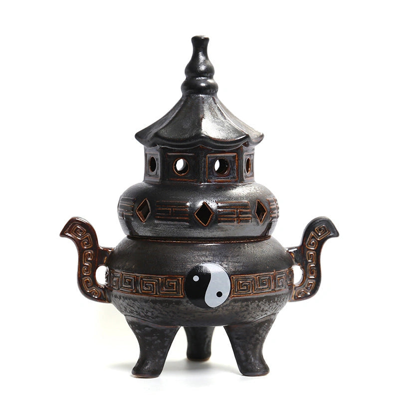 Tai Chi Bagua Ceramic Incense Burner - Eastern Aura product image 5
