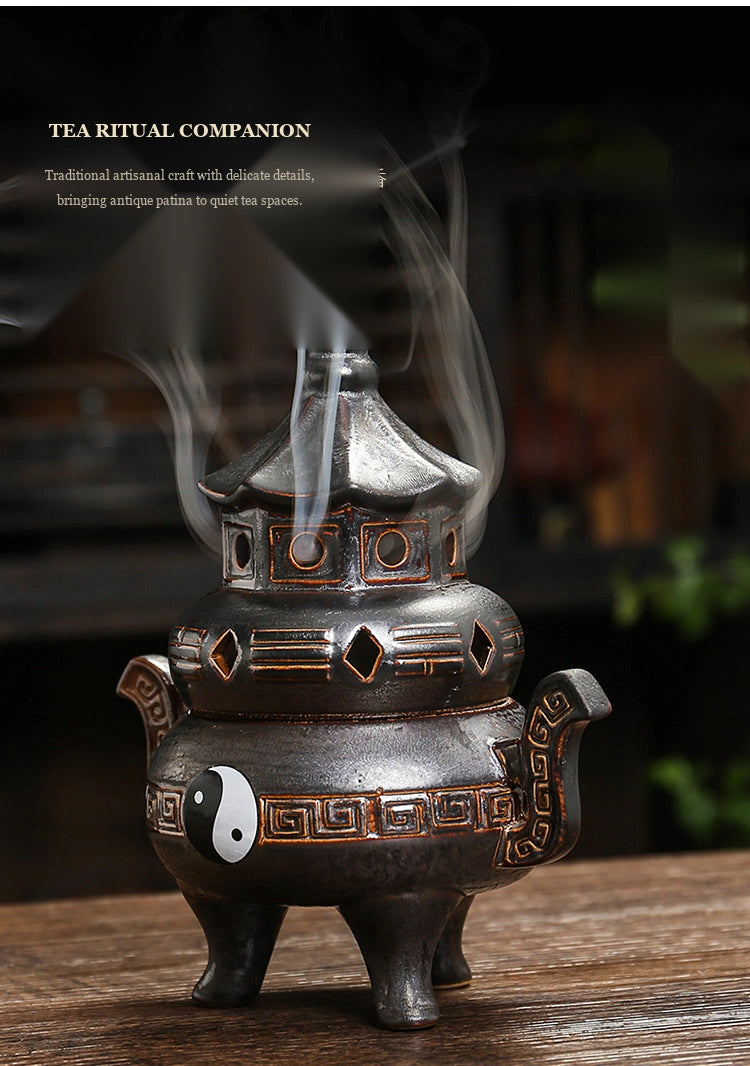 Tai Chi Bagua Ceramic Incense Burner - Eastern Aura product image 17