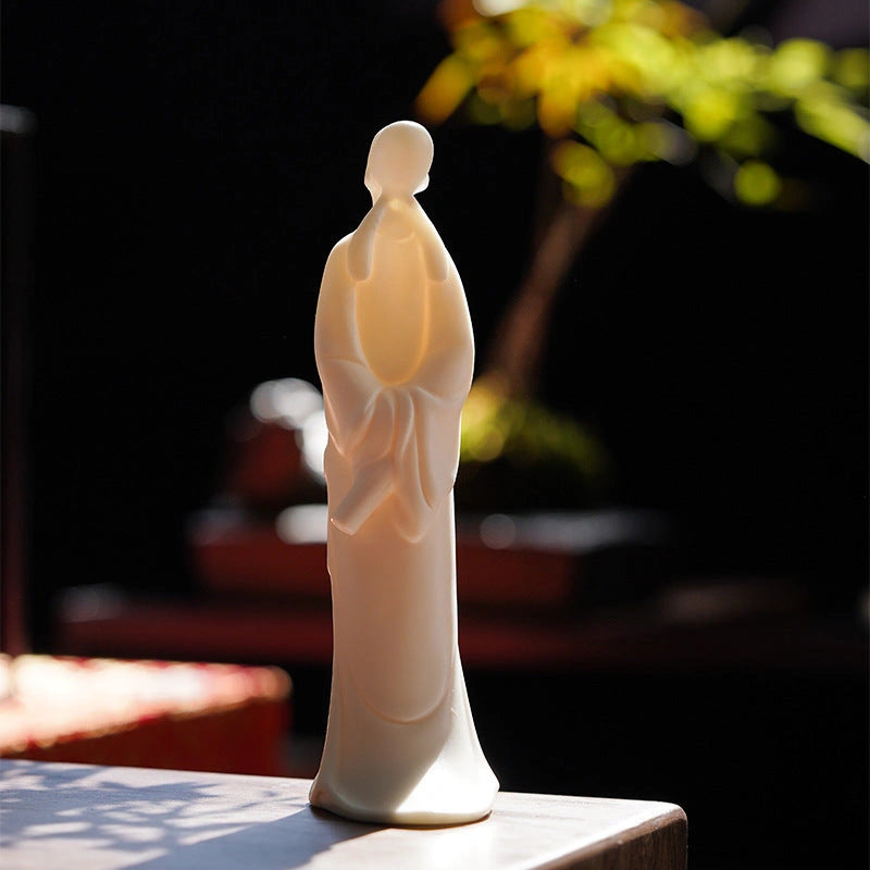 Li Bai Ceramic Scholar Sculpture - Eastern Aura detail image 2