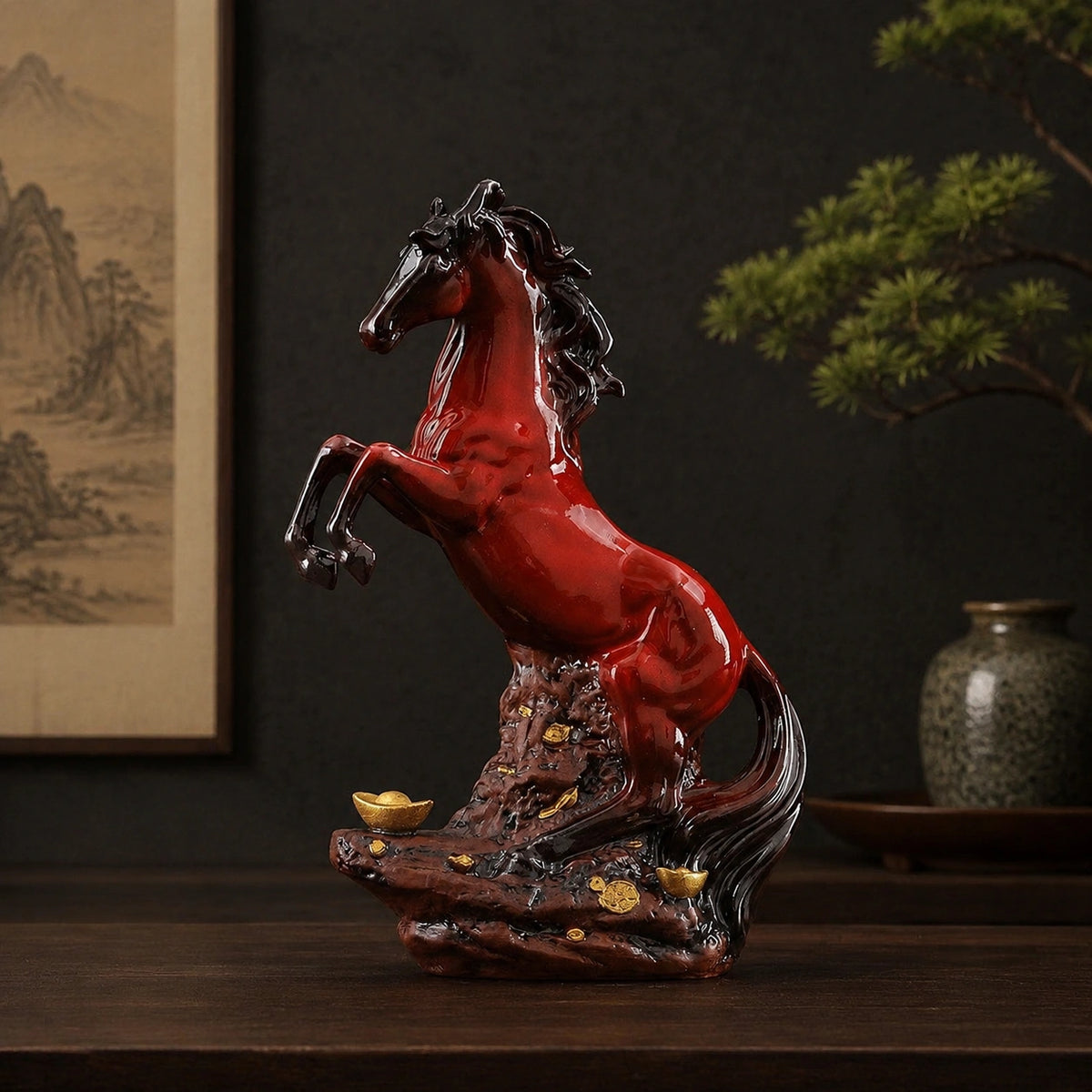 Auspicious Horse Ceramic Sculpture - Eastern Aura product image 4