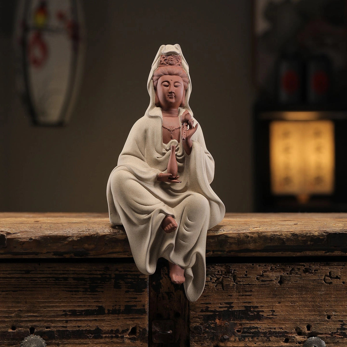 Guanyin Purple Clay Sculpture - Eastern Aura product image 4