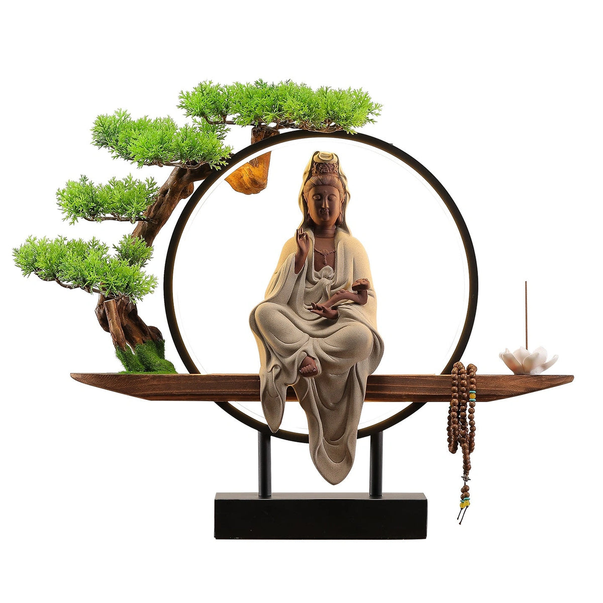 Guanyin Purple Clay Sculpture - Eastern Aura product image 5