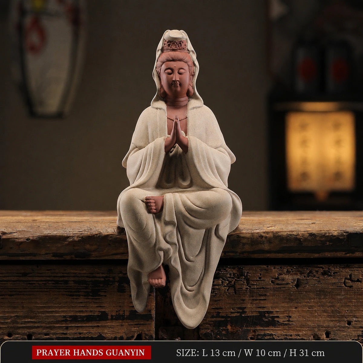 Guanyin Purple Clay Sculpture - Eastern Aura product image 10
