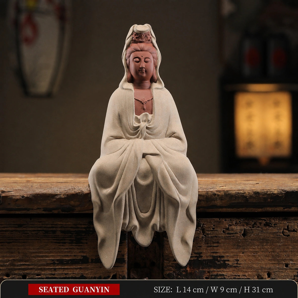 Guanyin Purple Clay Sculpture - Eastern Aura product image 11