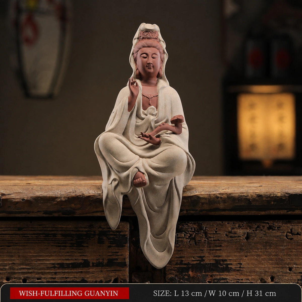 Guanyin Purple Clay Sculpture - Eastern Aura product image 12