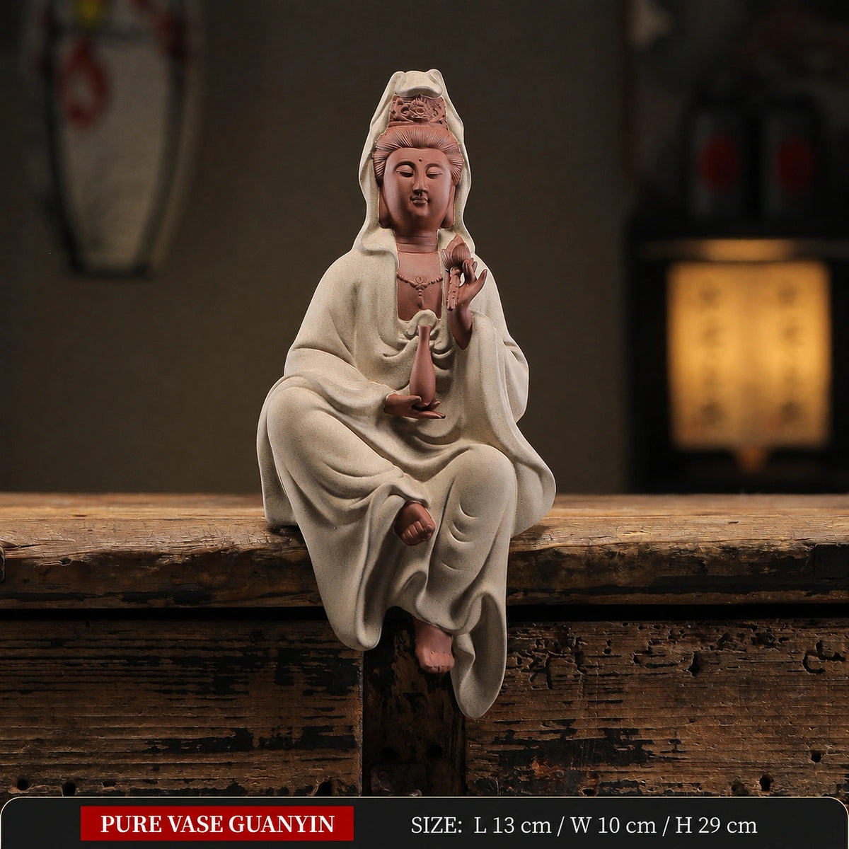 Guanyin Purple Clay Sculpture - Eastern Aura product image 13