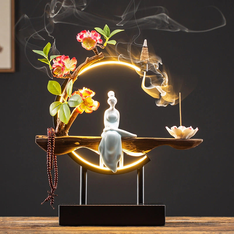 Luminous Ring Backflow Incense Burner - Eastern Aura product image 10