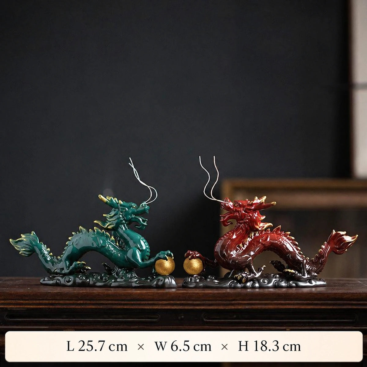 Celadon Dragon Desk Sculpture - Eastern Aura product image 8