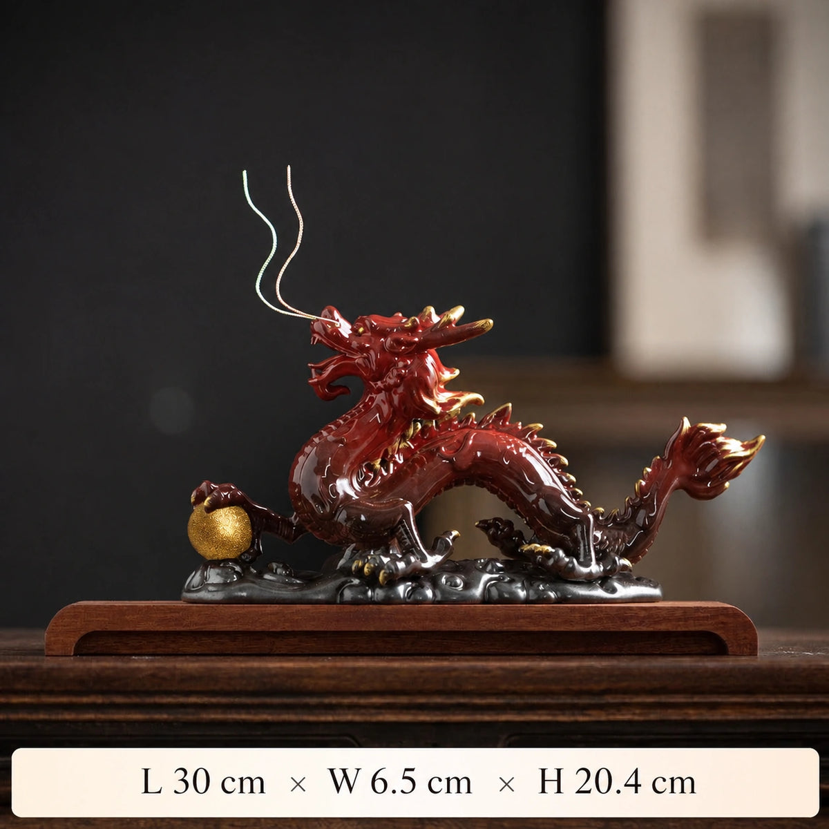 Celadon Dragon Desk Sculpture - Eastern Aura product image 10