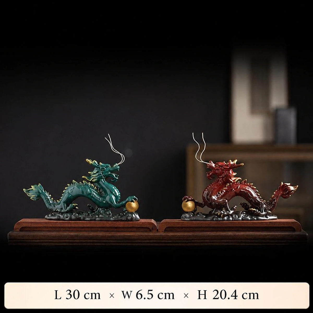 Celadon Dragon Desk Sculpture - Eastern Aura product image 11