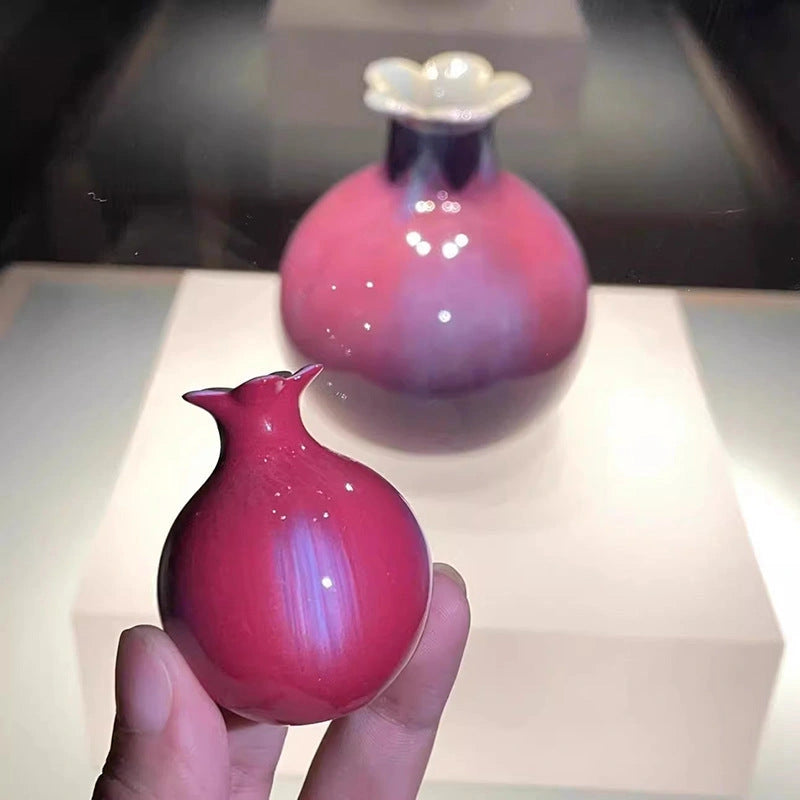 Pomegranate Porcelain Vase Art Magnet - Eastern Aura hero image 1