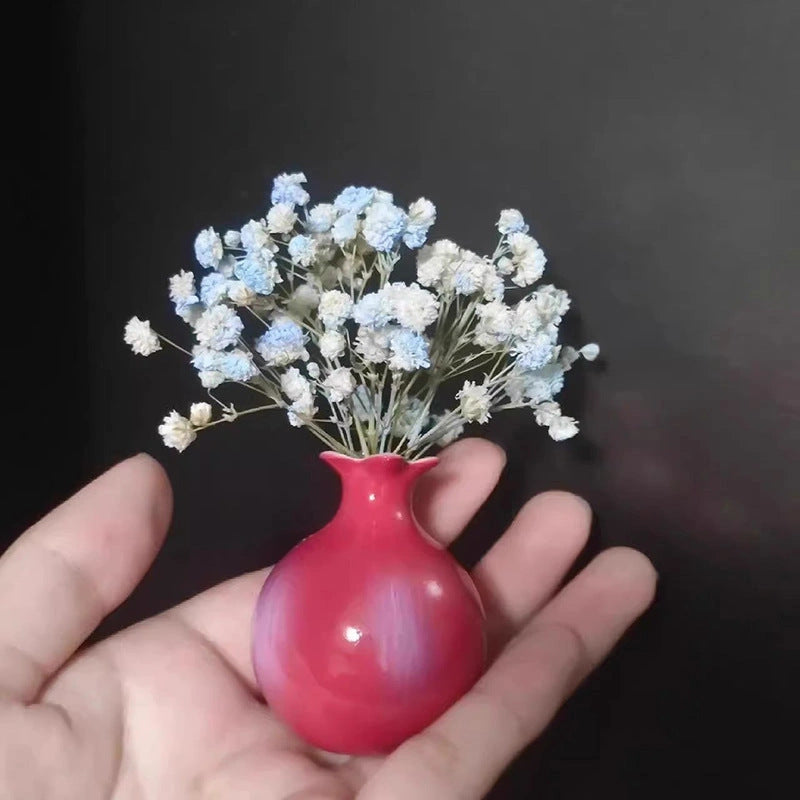 Pomegranate Porcelain Vase Art Magnet - Eastern Aura detail image 2