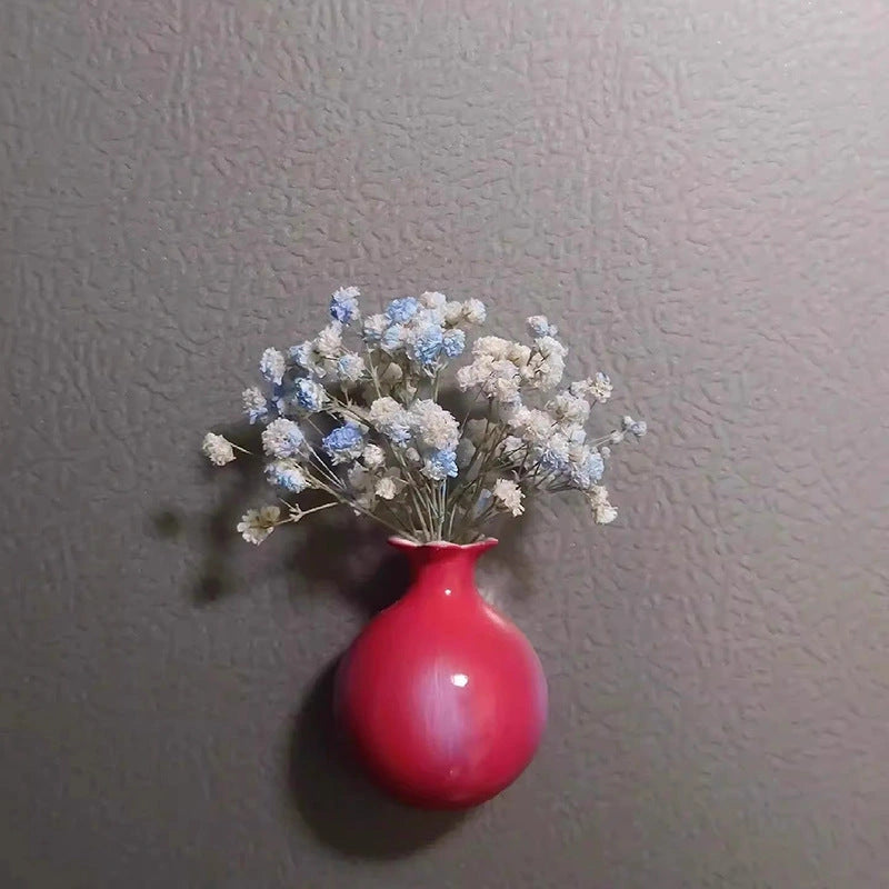 Pomegranate Porcelain Vase Art Magnet - Eastern Aura product image 3