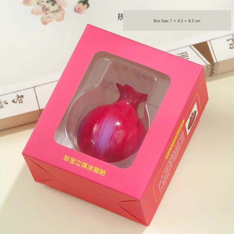 Pomegranate Porcelain Vase Art Magnet - Eastern Aura product image 4