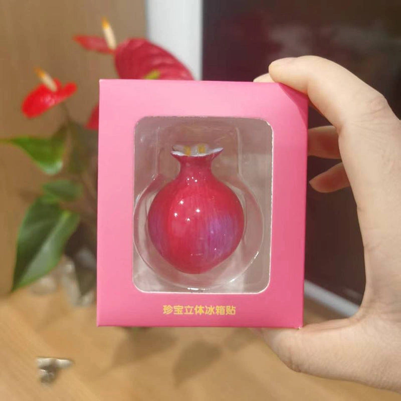Pomegranate Porcelain Vase Art Magnet - Eastern Aura product image 6