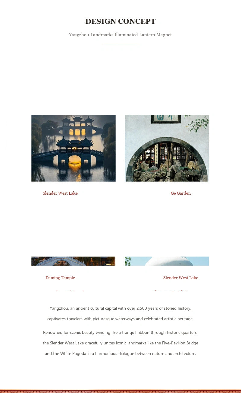 Shouxi Lake Lantern Art Magnet - Eastern Aura product image 6