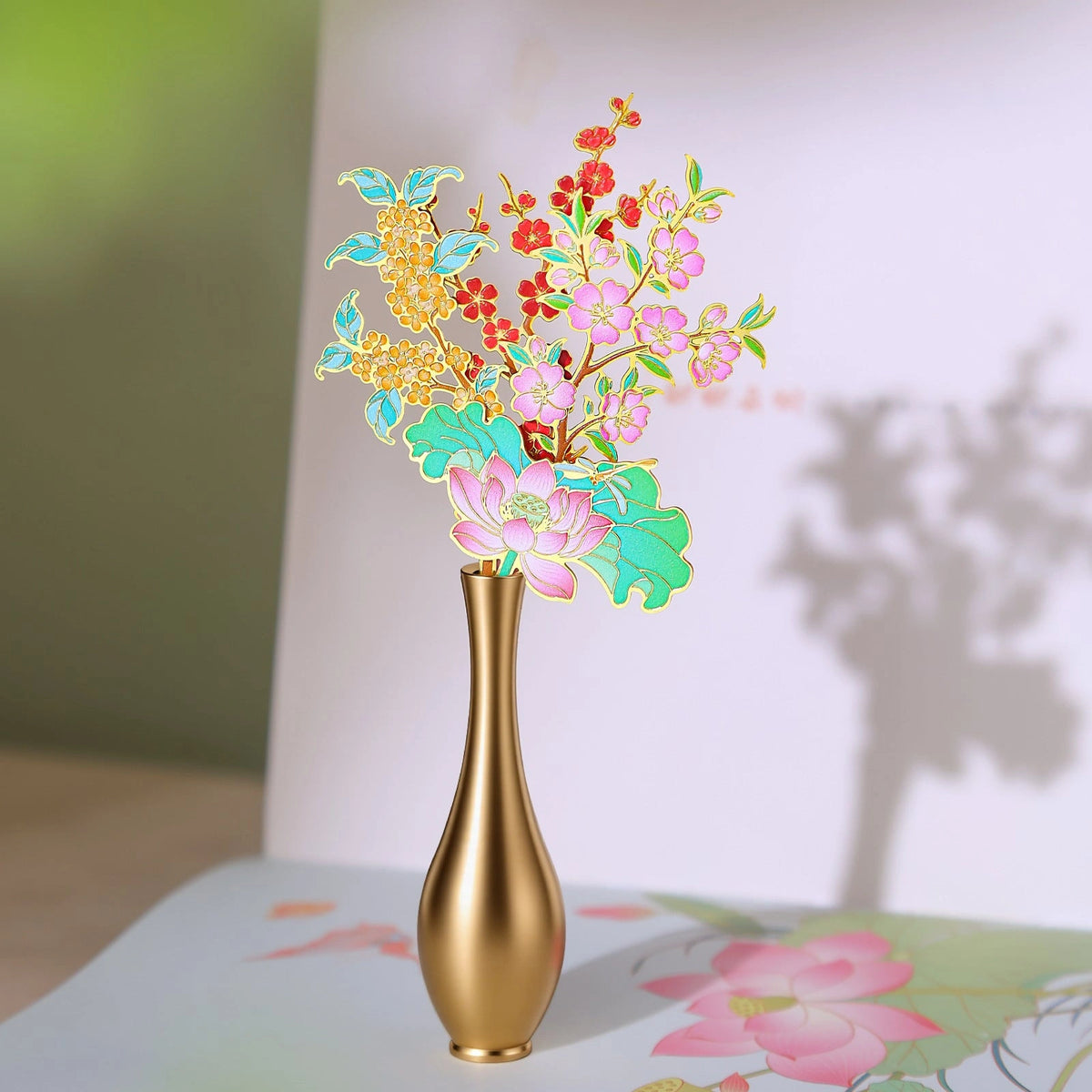 Eastern Aura Four Seasons Floral Bookmark Gift Set — product detail image 4