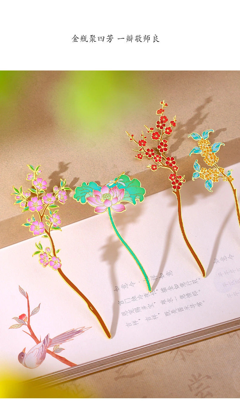 Eastern Aura Four Seasons Floral Bookmark Gift Set — product detail image 13