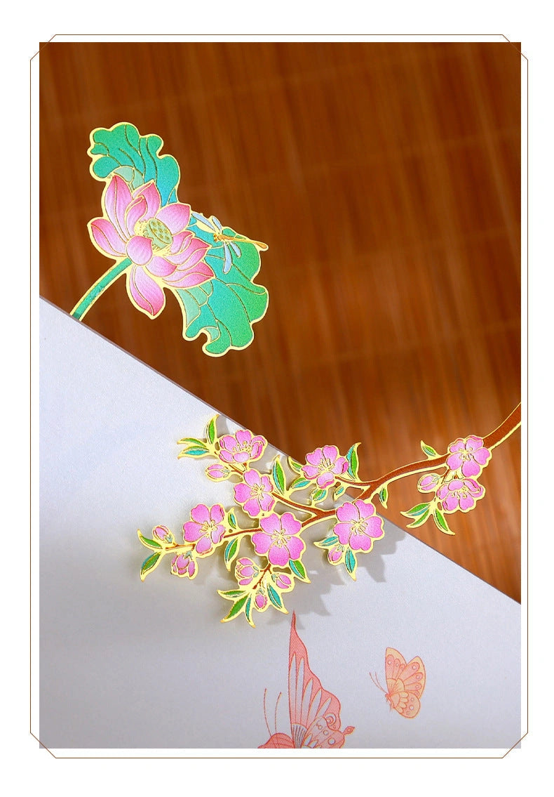 Eastern Aura Four Seasons Floral Bookmark Gift Set — product detail image 14