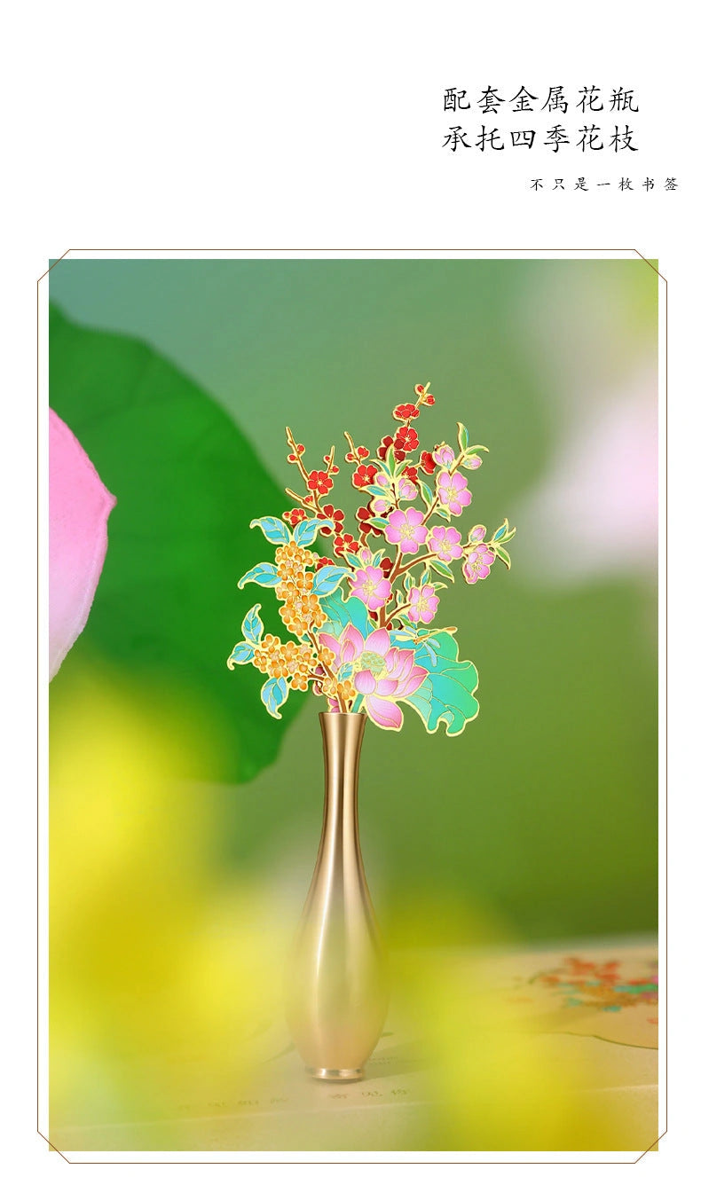 Eastern Aura Four Seasons Floral Bookmark Gift Set — product detail image 16