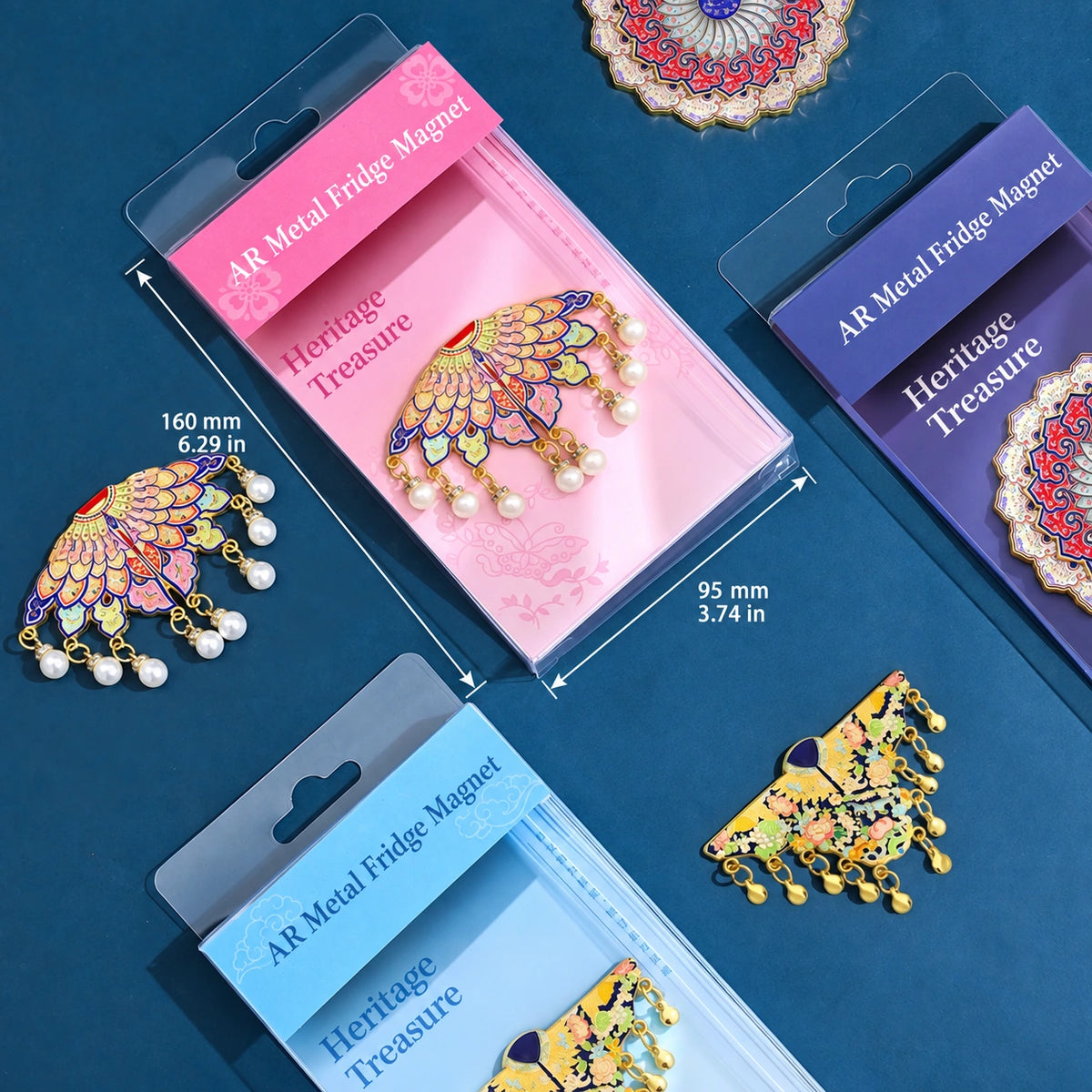 Eastern Aura Cloud Shoulder Heritage Art Magnet — product detail image 4