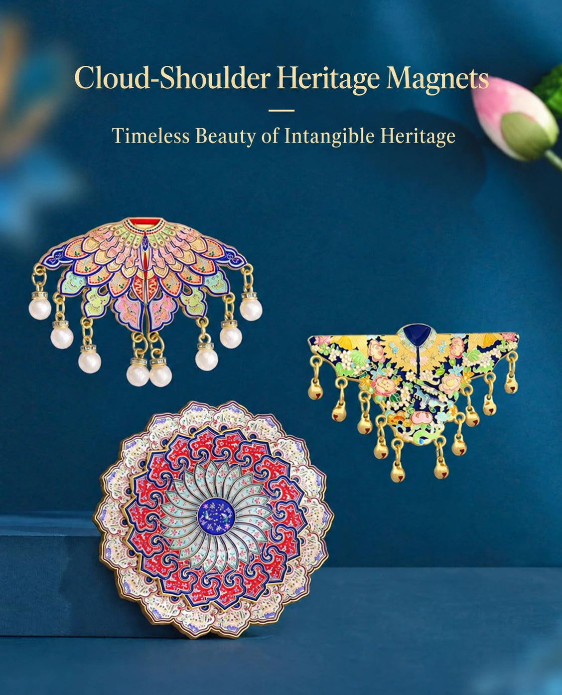 Eastern Aura Cloud Shoulder Heritage Art Magnet — product detail image 29