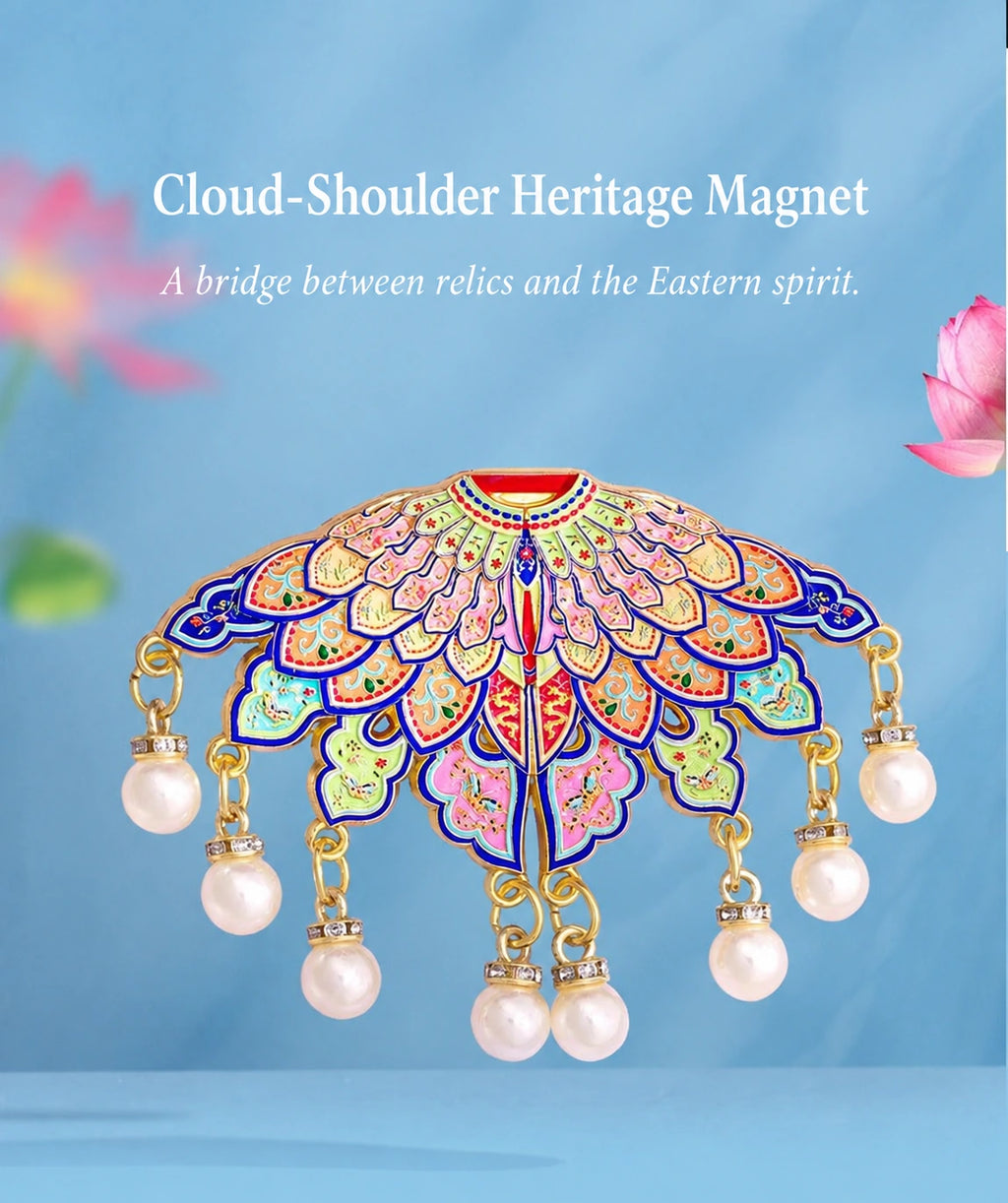 Eastern Aura Cloud Shoulder Heritage Art Magnet — product detail image 41