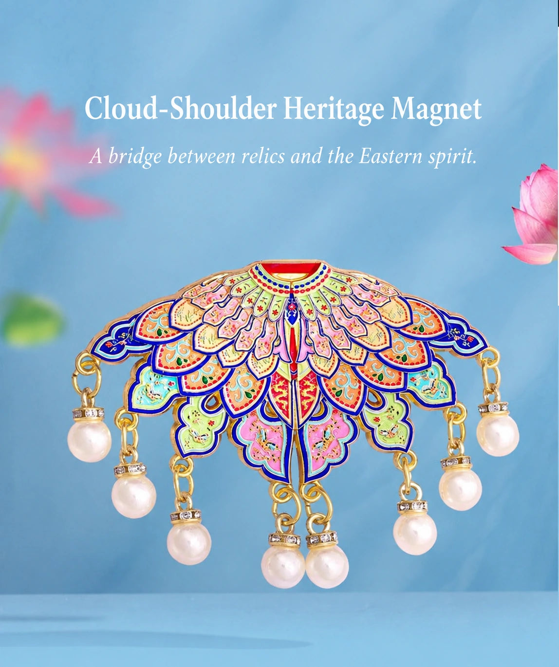 Eastern Aura Cloud Shoulder Heritage Art Magnet — product detail image 41