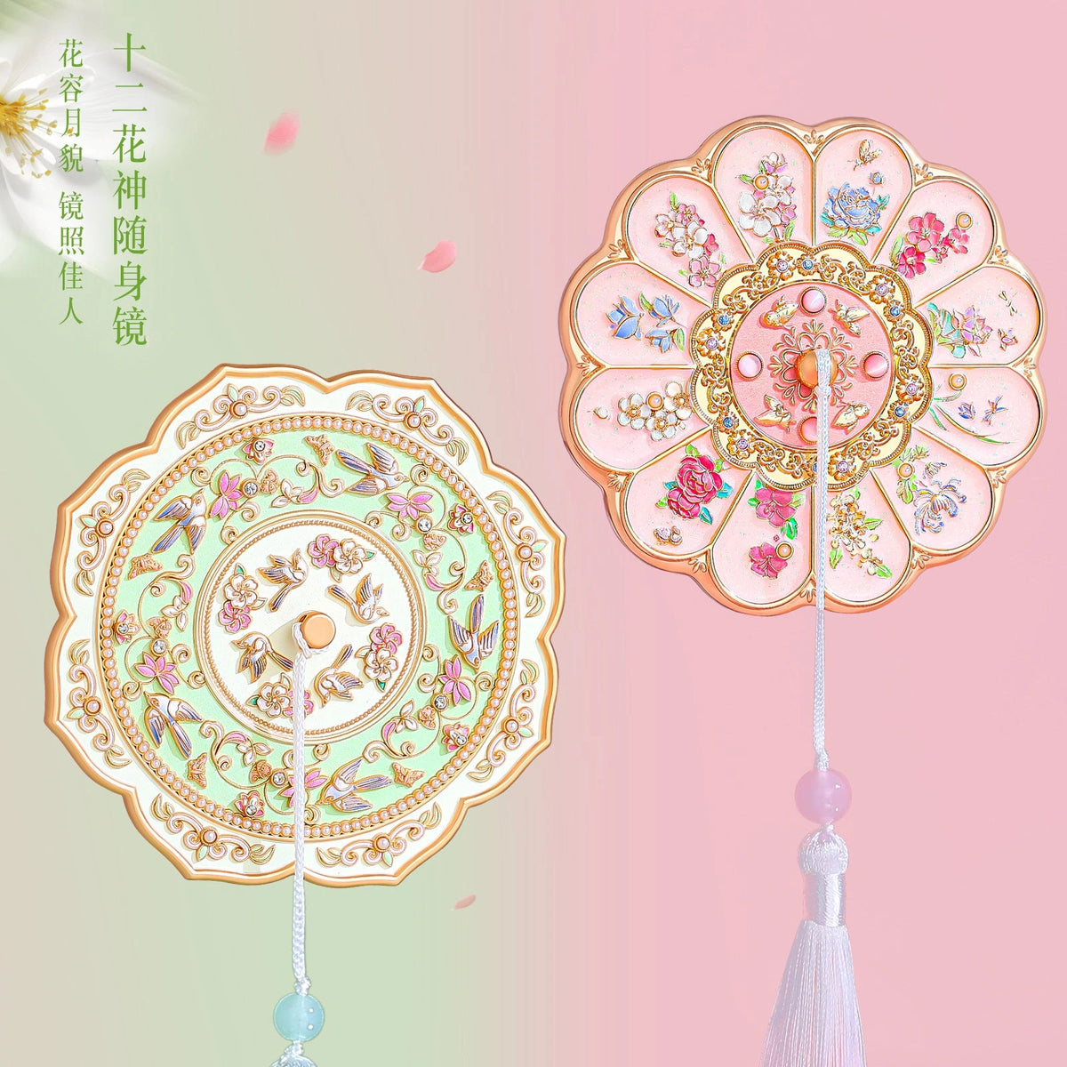 Eastern Aura Phoenix Crown Vanity Mirror & Comb Set — product detail image 2