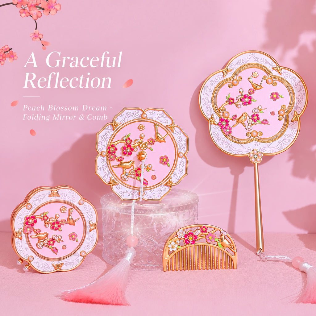 Eastern Aura Phoenix Crown Vanity Mirror & Comb Set — product detail image 3