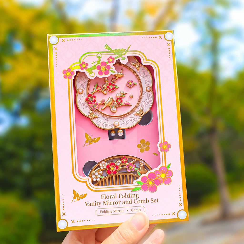 Eastern Aura Phoenix Crown Vanity Mirror & Comb Set — product detail image 4
