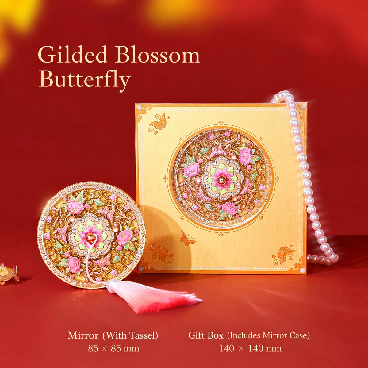Eastern Aura Phoenix Crown Vanity Mirror & Comb Set — product detail image 7