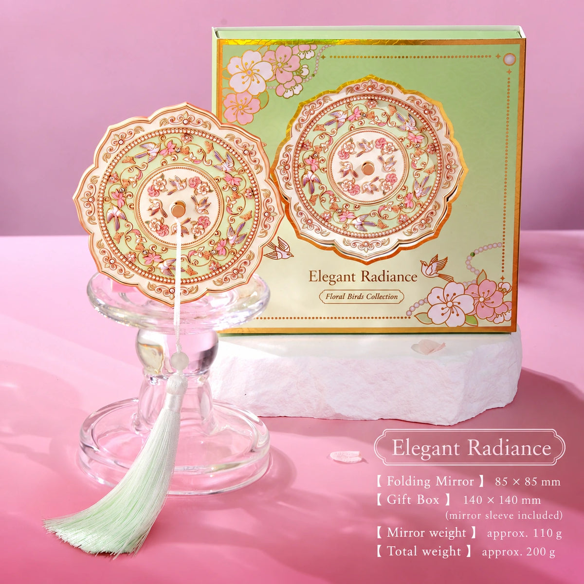 Eastern Aura Phoenix Crown Vanity Mirror & Comb Set — product detail image 11